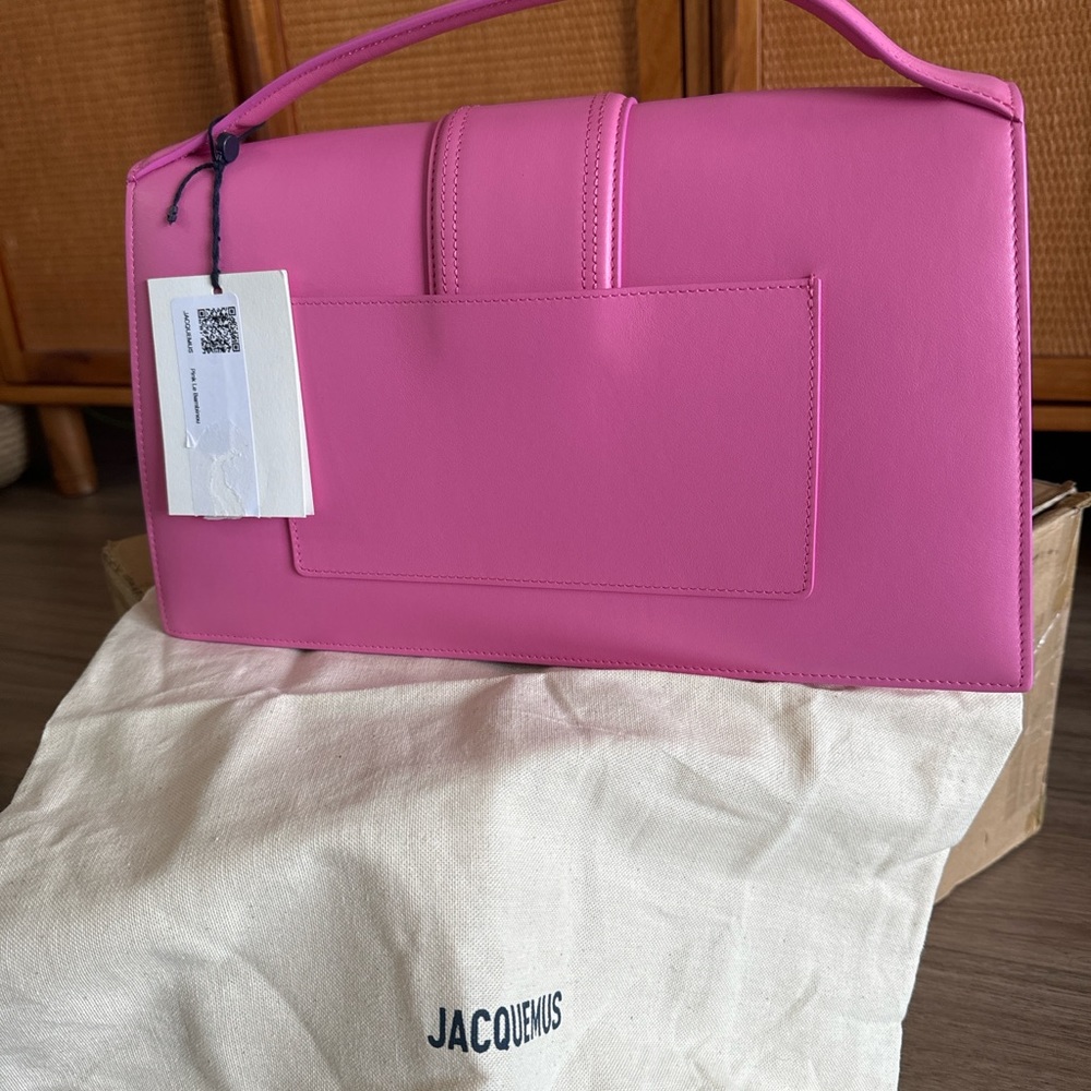 Authentic Jacquemus Le Bambinou Leather Top-Handle Bag **No original strap** - Picture 7 of 7